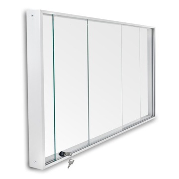 Gablota Millenium z pleckami z blachy 18xA4