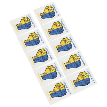 10 шт. Наклейка ПВХ Я стою с Украиной. Наклейка в комплекте.