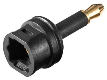Adapter optyczny gniazdo Toslink - wtyk JACK 3,5mm