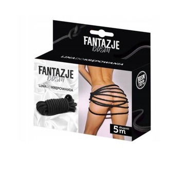 Fantazje BDSM Lina do Krępowania 5m Czarna