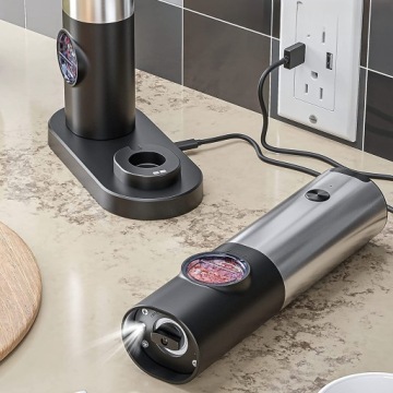 Elektrický Drtič Na Pepř A Sůl Pro A Led Usb 25W