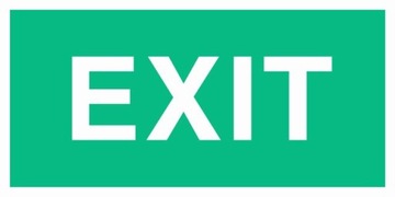 Znak TD PCV EXIT 10x20cm