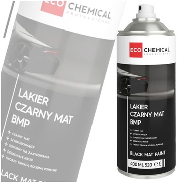 FARBA LAKIER CZARNY MAT SZYBKOSCHNĄCA ODPORNA NA ŚCIERANIE DO METALU DREWNA