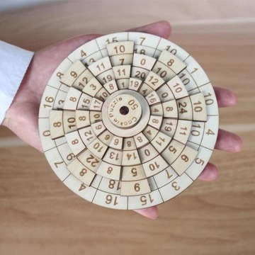 Drewniane puzzle logiczne Łamigłówki