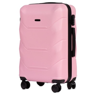 Walizka WINGS średnia 148 M LIGHT PINK 63 l ABS