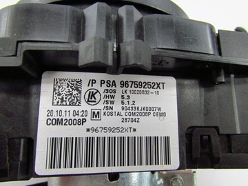 CITROEN C4 B7 DS4 PŘEPÍNAČ KOMBINOVANÝ STĚRAČE SVĚTEL 96759252XT
