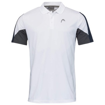 Koszulka do tenisa męska Head Club 22 Tech Polo Shirt white/dark blue L