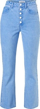 EDITED klasyczne jeansy 7/8 niebieskie 38