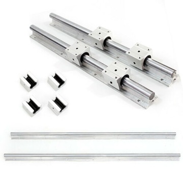 2xSBR20 Prowadnice liniowe 800mm+4 X SBR20UU