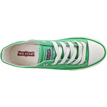 Trampki Męskie Big Star zielone Klasyczne tenisówki Sneakersy NN174062 42