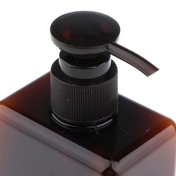 Пустой флакон с помпой 280 мл, многоразовый контейнер, коричневый.