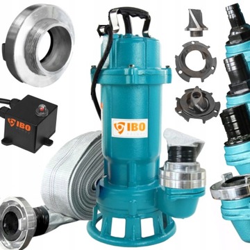 POMPA FURIATKA 1100 DO SZAMBA WODY BRUDNEJ CZYSTEJ ROZDRABNIACZ +WĄŻ 30 M