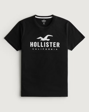 t-shirt Hollister Abercrombie koszulka M czarna