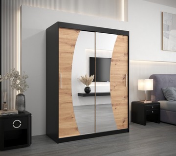 Szafa przesuwna garderoba WAVE 150 cm z lustrem
