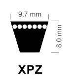 РЕМЕНЬ ЗУБЧАТЫЙ КЛИНОВЫЙ XPZ737 spzx ЯПОНСКИЙ