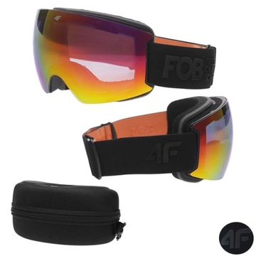 MĘSKIE GOGLE NARCIARSKIE SNOWBOARDOWE Z MULTIBARWNĄ POWŁOKĄ 4F