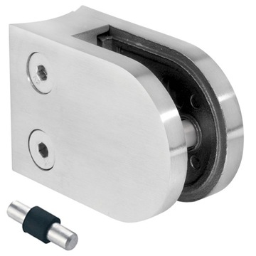 Uchwyt do szkła 50x40x26 mm na słupek fi42,4 mm
