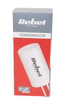 Kondensator rozruchowy silnika 6uF 450V CBB60 Rebel