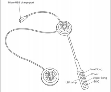 НАУШНИКИ BT8.0 BLUETOOTH шлем МОТОЦИКЛ для шлема