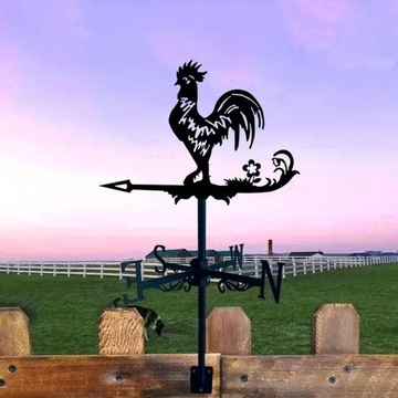 Kogut Weathervane Kurczak Dekoracja wiatrowskazu Metalowy wiatrowskaz Wiatr