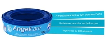 Вкладыши для контейнера для подгузников Angelcare, пакеты, 12 шт.