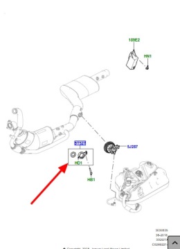 ОРИГИНАЛЬНЫЙ зажим для впрыска AdBlue Land Rover 5, Sport LR138592