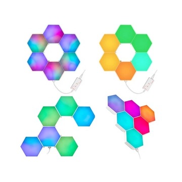 Sześciokątne lampy RGB Tracer Ambience -, Smart Hexagon
