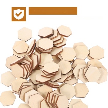 ПОДЕЛКИ СДЕЛАЙ САМ ПАЗЛ УКРАШЕНИЯ ДЕРЕВЯННЫЕ УКРАШЕНИЯ ЖИВОТНЫЕ ШЕСТИГРАННЫЙ БЛОК 100 ШТ. БАМБУК