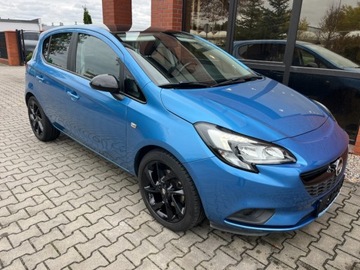 Opel Corsa E Hatchback 3d 1.4 Turbo 100KM 2018 Opel Corsa 1.4 benzyna 100 KM 6 biegow czarny dach zadbany mozliwa zamia, zdjęcie 1