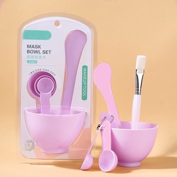 6pcs Face Mask Mixing Bowl Set 4 In1 DIY Facemask
