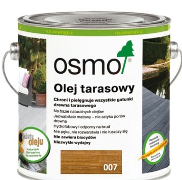 Olej Tarasowy Teak* Bezbarwny OSMO 2,5L 007