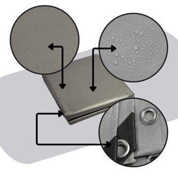 БРЕЗЕНТ ТОЛЩИНОЙ 3Х4М 210г УСИЛЕННЫЙ МОРОЗОСТОЙКИЙ ПРОЧНЫЙ УФ++