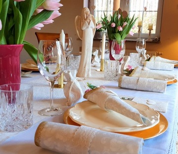 Сумка тканевая с кружевом, кремовая свадьба, 15 см.