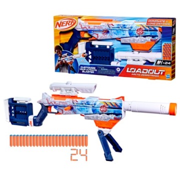 NERF LOADOUT бластер пускова установка ARCTIC ZEROSTRIKER 24 стрілки HASBRO G1763