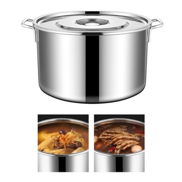 Кастрюля из нержавеющей стали. Толстая, прочная кастрюля с высоким содержанием S0.