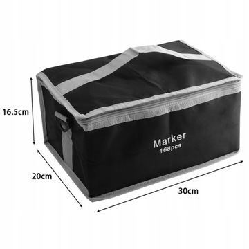 МАРКЕРЫ ДВУХСТОРОННИЕ, МАСЛЯНАЯ РУЧКА 168 ШТ. + СУМКА