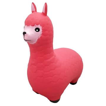 Skoczek gumowy bujak LAMA 57 cm Czerwona F0171