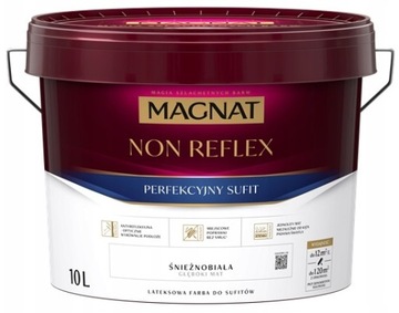 MAGNAT NON-REFLEX FARBA ANTYREFLEKSYJNA BIAŁA 10L