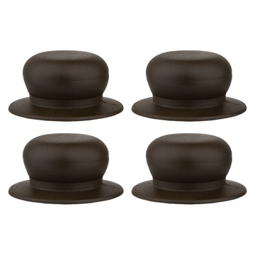 НАБОР РУЧОК ИЗ 4-Х РУЧОК ДЛЯ СТЕКЛЯННЫХ ПОКРЫТИЙ, КОРИЧНЕВЫЕ, 4 ​​ШТ.