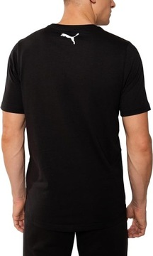 Puma t-shirt koszulka męska czarna klasyczna bawełna 768123 01 L