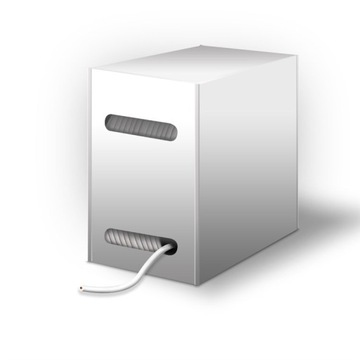 CAT6 U/UTP AWG 24/7 витая пара Goobay белый 305м