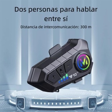 2 SZTUK Y10-2x Zestaw słuchawkowy Bluetooth do kasku Bezprzewodowy zestaw słuchawkowy Bluetooth do kasku