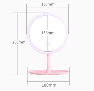 Светодиодное зеркало для макияжа, ночник белый EA015
