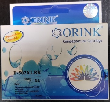 Orink do EPSON T-502 XP-5100 XP5105 XP5115 WF-2800 WF-2860 WF-2865 502xl BK