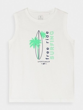 ФУТБОЛКА БЕЗ РУКАВОВ 4F 4FJWSS24TSLEM040-10S-164