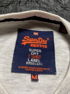 Superdry Super DRY REAL JAPAN/oryginalny szary T SHIRT /M