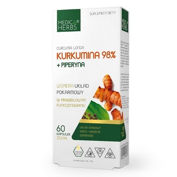 Medica Herbs CURCUMIN 98% KURKUMA kurkumina wyciąg