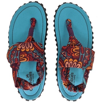 JAPONKI DAMSKIE GUMBIES SLINGBACK CANVAS SANDAŁY