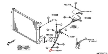 SUBARU TRIBECA ОБХОДНОЙ МАСЛЯНЫЙ ШЛАНГ ATF