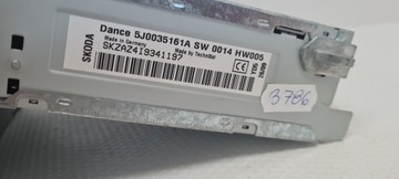Радио Skoda Dance Fabia II Roomster Mp3 5J0035161A с кодом